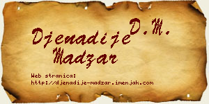 Đenadije Madžar vizit kartica
